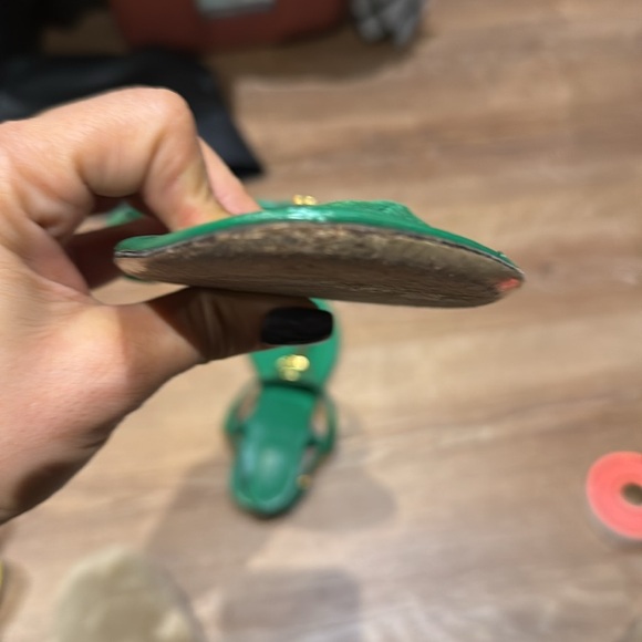 Gucci Green Suede Horsebit Sandals – Size [40] – Authentic” - Picture 8 of 9